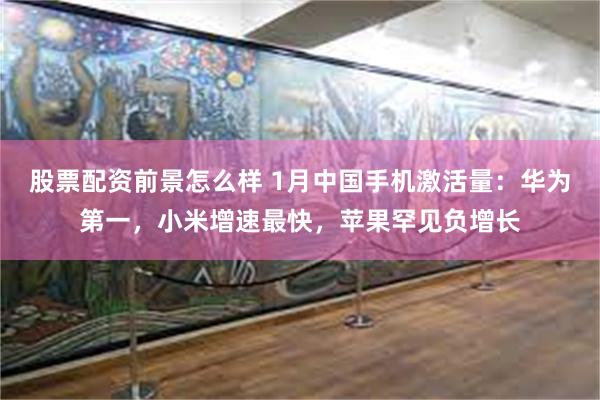 股票配资前景怎么样 1月中国手机激活量：华为第一，小米增速最快，苹果罕见负增长