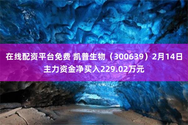 在线配资平台免费 凯普生物（300639）2月14日主力资金净买入229.02万元