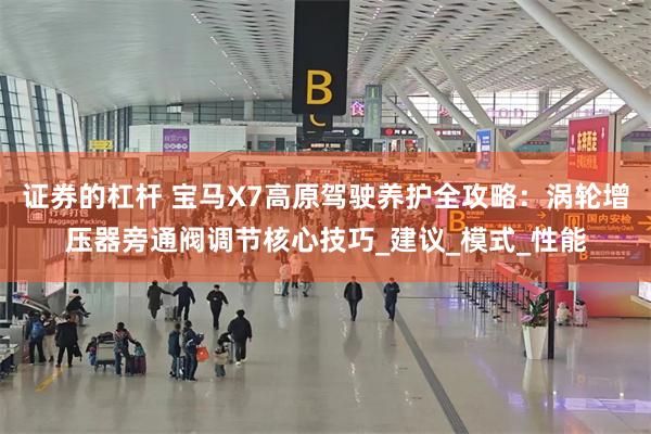 证券的杠杆 宝马X7高原驾驶养护全攻略：涡轮增压器旁通阀调节核心技巧_建议_模式_性能
