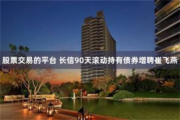 股票交易的平台 长信90天滚动持有债券增聘崔飞燕