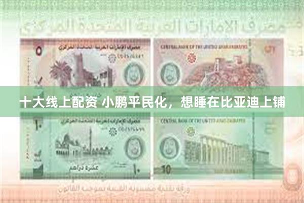 十大线上配资 小鹏平民化，想睡在比亚迪上铺