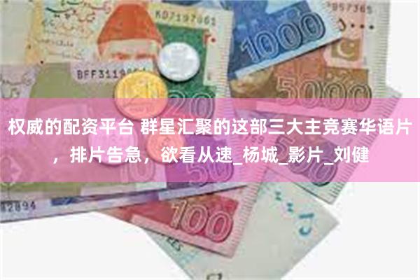权威的配资平台 群星汇聚的这部三大主竞赛华语片，排片告急，欲看从速_杨城_影片_刘健