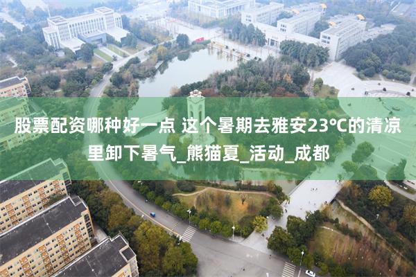 股票配资哪种好一点 这个暑期去雅安23℃的清凉里卸下暑气_熊猫夏_活动_成都